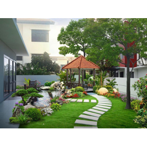 Vườn dành cho biệt thự đậm phong cách Việt – Mỹ